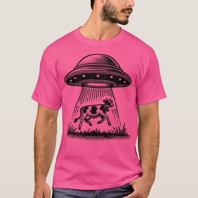 Camiseta Secuestro De Vacas De Alien Ufo (Anverso)