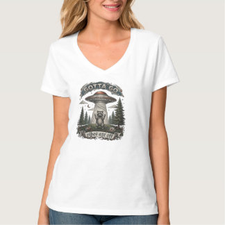 Camiseta Secuestro Mapache OVNI Tengo Que Ir