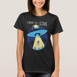 Camiseta Secuestro OVNI Alien Quieren Dejar El Planeta Tie