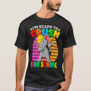 Camiseta Secundaria Dabbing Elephant Back To School Backpa