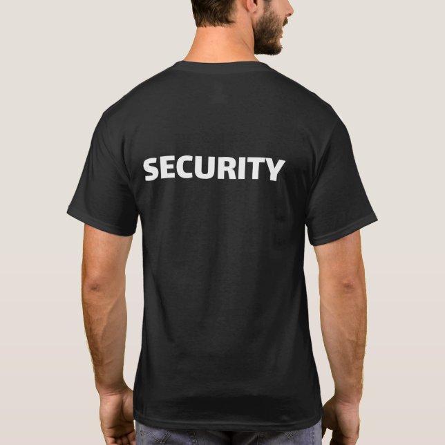 Camiseta SECURITY - Minimal Streetwear Typography Design (Reverso)