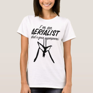 Camiseta Seda aérea bailarina de yoga aéreo