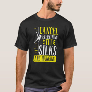 Camiseta Seda aérea para arbol circo aéreo bailarín de aero