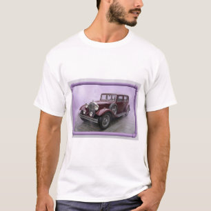 Camiseta Sedán de lujo Borgoña años 30