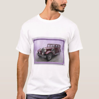 Camiseta Sedán de lujo Borgoña años 30