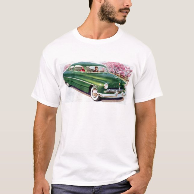 Camiseta sedán verde de 1949 Mercury (Anverso)
