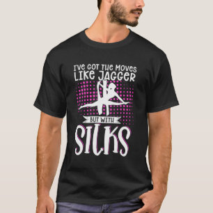 Camiseta Sedas aéreas de la gimnasia aérea del artista eeri