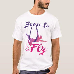 Camiseta Sedas aéreas de yoga nacidas para volar