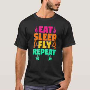 Camiseta Sedass Aéreas Acrobacia Aérea  Comer Dormir Volar 