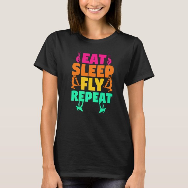 Camiseta Sedass Aéreas Acrobacia Aérea  Comer Dormir Volar  (Anverso)