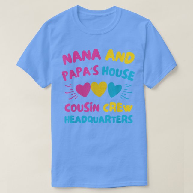 Camiseta Sede de la tripulación de la casa de Nana y Papa's (Diseño del anverso)