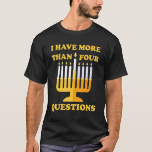 Camiseta Séder de Pascua Judía Tengo Más De Cuatro Questi