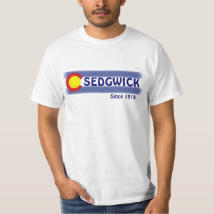 Camiseta Sedgwick Colorado, grupo de valor de la bandera lo