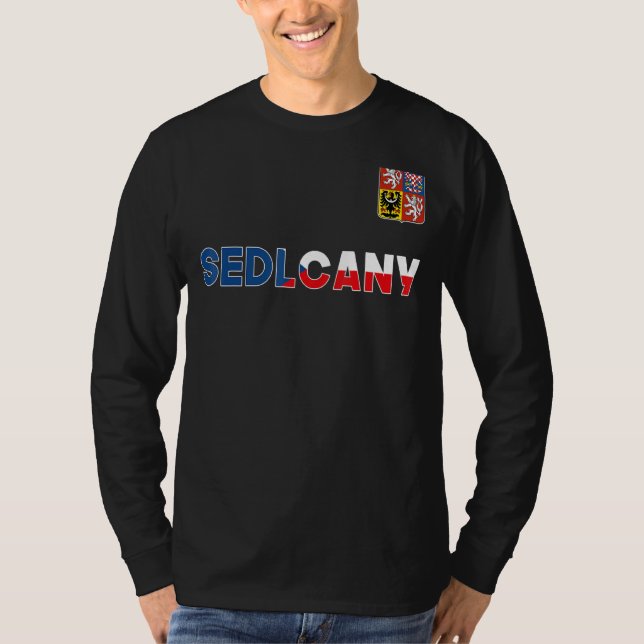 Camiseta Sedlcany República Checa Bandera Del Corazón Cubie (Anverso)