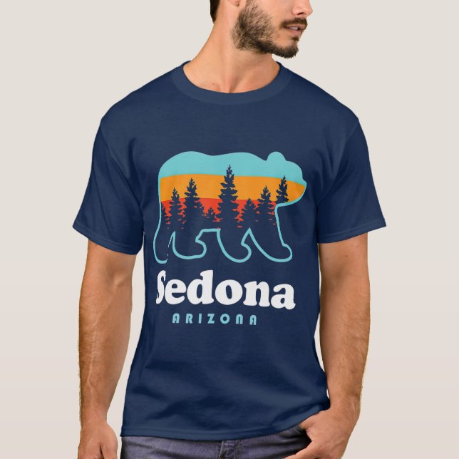 Camiseta Sedona Arizona Bear Sunset Trees (Anverso)