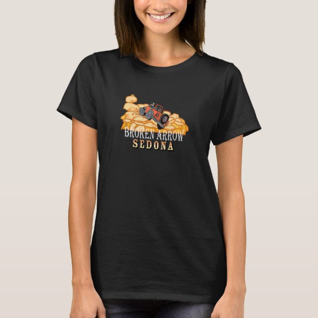 Camiseta Sedona Arizona con una flecha rota hacia abajo hac (Anverso)