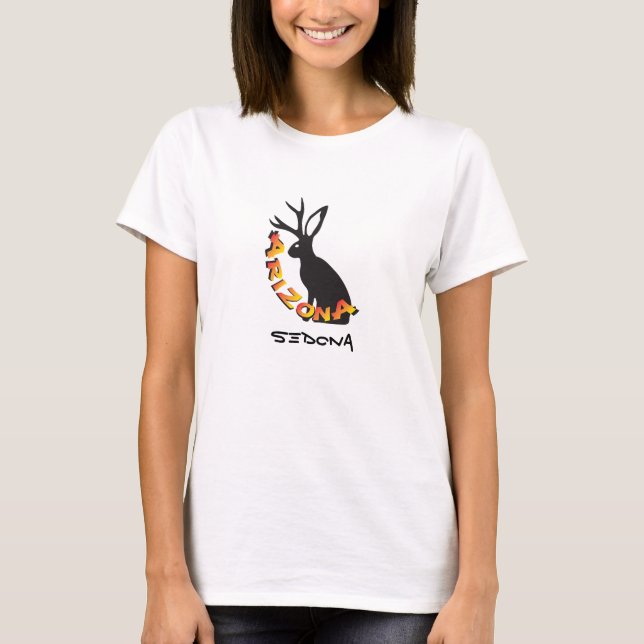 Camiseta Sedona Arizona Humor Jackalope (Anverso)