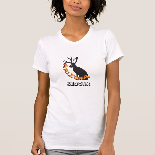 Camiseta Sedona Arizona Jackalope Jack Rabbit (Anverso)
