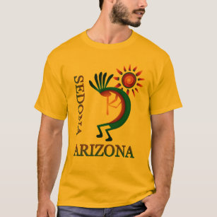 Camiseta Sedona Arizona Kokopelli con Sun Gold