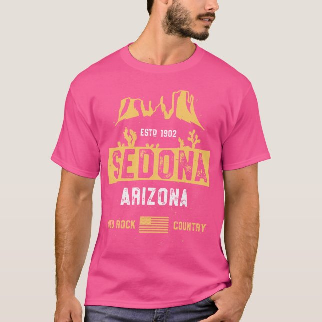 Camiseta Sedona Arizona Vacation Shirt Red Rock Country Cac (Anverso)