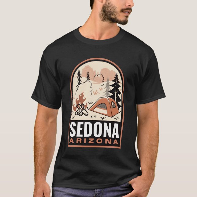 Camiseta Sedona Arizona Vintage Camping friend (Anverso)