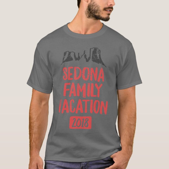 Camiseta Sedona Family Vacation 2018 Arizona Red Rock Hikin (Anverso)