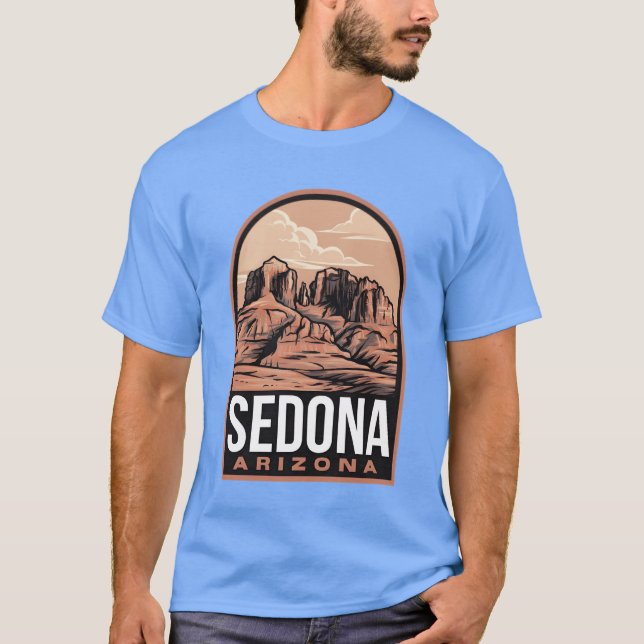 Camiseta Sedona Red Rocks Badge vintage (Anverso)