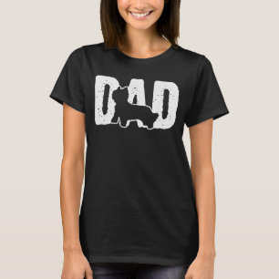 Camiseta sedoso terrier Dad Padre Silhouette Dog