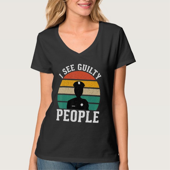 Camiseta See Guilty People Correctional Officer 1 (Anverso)