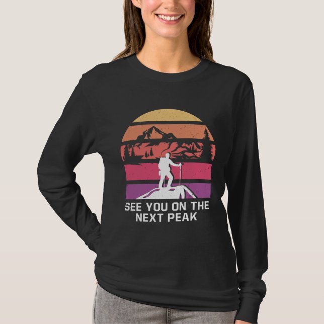 Camiseta See You on the Next Peak Hiking Friends Hiker Budd (Anverso)