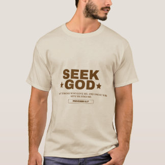 Camiseta Seek God Christian Tee | Diseño inspirado en la fe