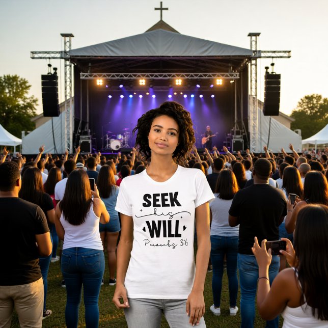 Camiseta Seek His Will Proverbs 3:6 Devotion Tee (Subido por el creador)