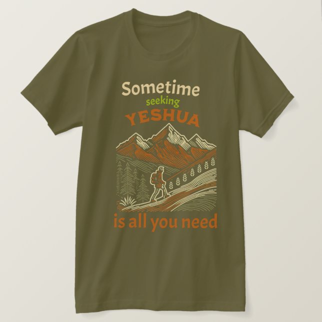 Camiseta "Seeking Yeshua" T-Shirt (Anverso del diseño)