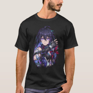 Camiseta Seele HSR cabello púrpura motivo mariposa caza cuá