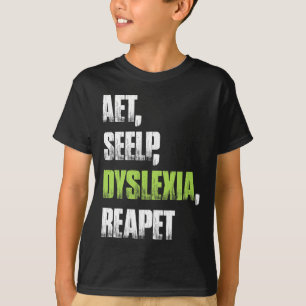 Camiseta Seelp Dyslexia Reapet Diléxica Tee
