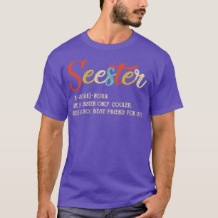 Camiseta Seester Definition Funny Sister Mejor Amigo Para L