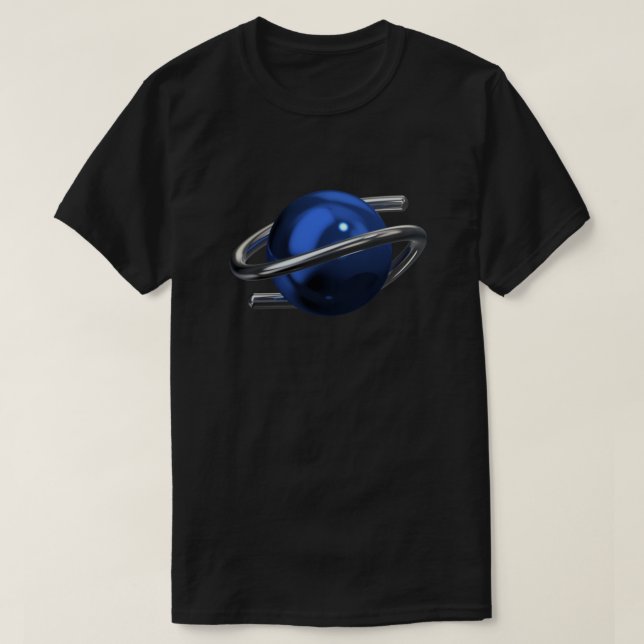 Camiseta Sega Saturn 3D Chrome Classic (Diseño del anverso)