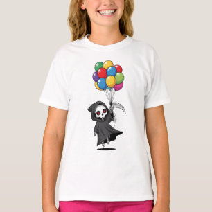 Camiseta Segador flotando con globos niños
