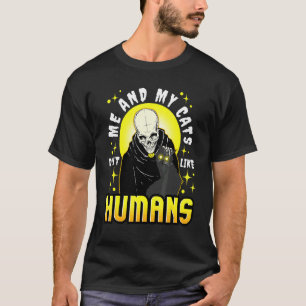 Camiseta Segador Gato Introvertido A Mí Y A Mis Gatos No No