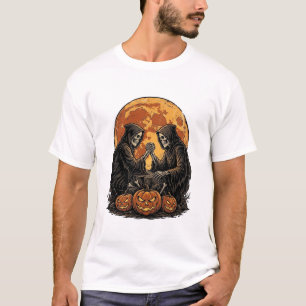 Camiseta Segadoras Vintage de Halloween Diseño Vectorial de