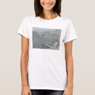 Camiseta Segesta, de "vistas de Sicilia" (tiza y aguazo o