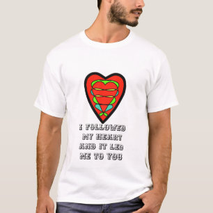 Camiseta Seguí mi corazón y me llevó a ti