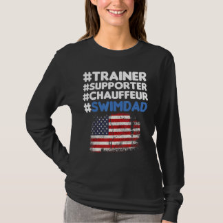 Camiseta Seguidor del entrenamiento Chauffeur Swim Dad Band