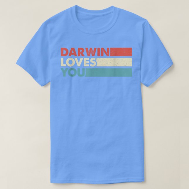 Camiseta Seguidores ateos pro-ciencia de Darwin 1717 (Diseño del anverso)