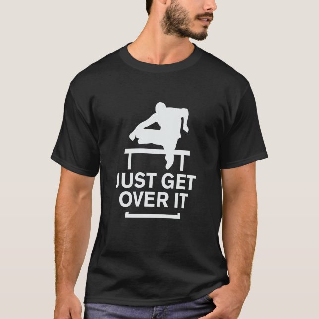 Camiseta Seguimiento y campo, simplemente supere (Anverso)