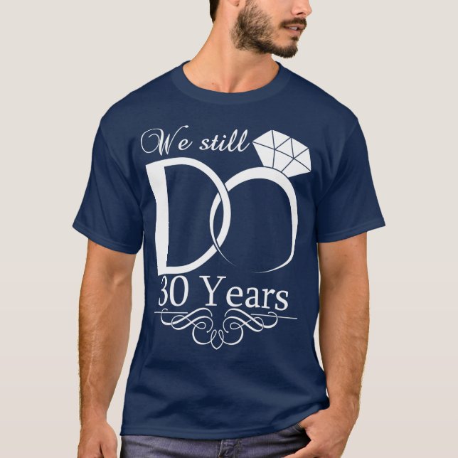 Camiseta Seguimos cumpliendo 30 años de pareja de Bodas Ani (Anverso)