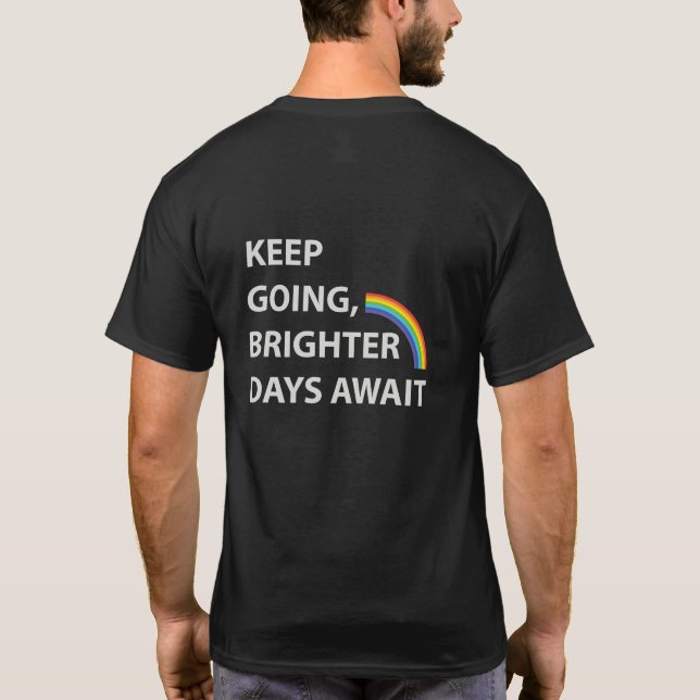 Camiseta Seguir adelante - Un mensaje inspirador para la es (Reverso)