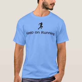 Camiseta Seguir corriendo el Deporte de la versión negra de