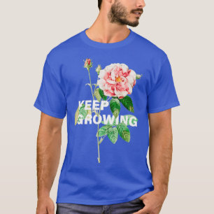 Camiseta Seguir creciendo el collage de flores
