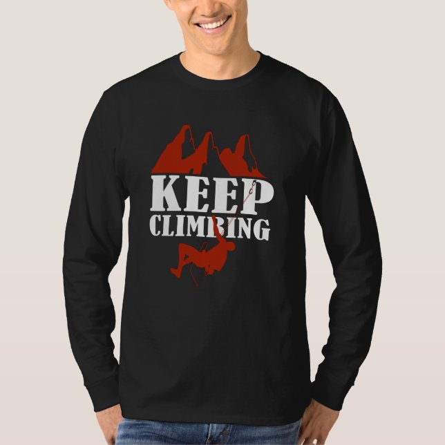 Camiseta seguir escalando (Anverso)